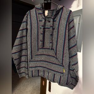 Authentic Striped Baja Hoodie 42 L 44